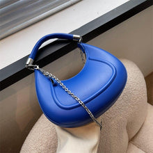 Load image into Gallery viewer, Half-moon Small PU Leather Bag 2022 Women Handbag Luxury Chain Shoulder Crossbody Bag