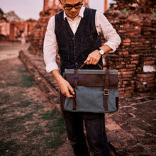 Load image into Gallery viewer, Military Canvas Messenger Bag