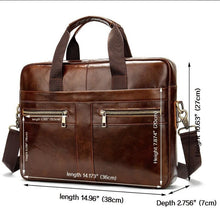 Load image into Gallery viewer, Men's Business Shoulder Bag Briefcase