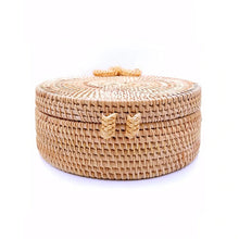 Load image into Gallery viewer, Round Rattan Straw Bag