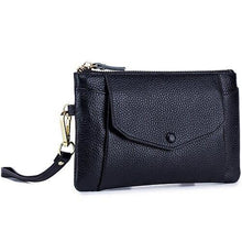 Load image into Gallery viewer, Genuine Leather Large Capacity Wallet With Mobile Pouch Women Coin Purse Zipper Pockets