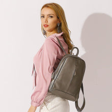 Load image into Gallery viewer, Leather Women Backpack Casual Travel Back Pack Bag Preppy Style Girl's Laptop Schoolbag