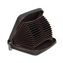 Load image into Gallery viewer, Genuine Leather Unisex RFID Wallet Card Holder Card Case ID Holders