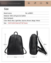Load image into Gallery viewer, Leather Women Backpack Casual Travel Back Pack Bag Preppy Style Girl's Laptop Schoolbag