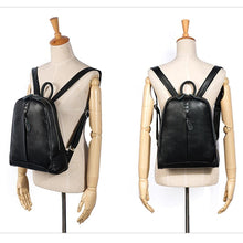Load image into Gallery viewer, Leather Women Backpack Casual Travel Back Pack Bag Preppy Style Girl's Laptop Schoolbag