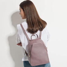 Load image into Gallery viewer, Leather Women Backpack Ladies Travel Bags Preppy Style Schoolbags