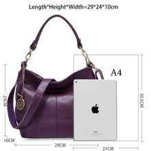 Load image into Gallery viewer, Leather Women Shoulder Bag Tote Handbag High Quality Female Messenger Bags Classic