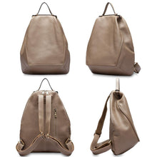 Load image into Gallery viewer, Leather Women Backpack Large Capacity Travel Bag  Girls Fashion Schoolbag