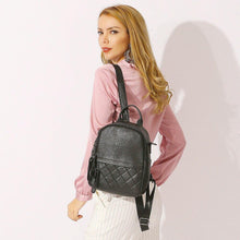 Load image into Gallery viewer, Leather Vintage Women Backpack Daily Holiday Knapsack Casual Travel Bags Girl's Schoolbag