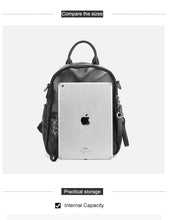 Load image into Gallery viewer, Leather Vintage Women Backpack Daily Holiday Knapsack Casual Travel Bags Girl's Schoolbag