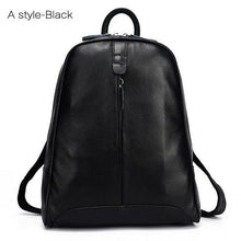 Load image into Gallery viewer, Leather Women Backpacks School bag Teenagers shoulders Bag