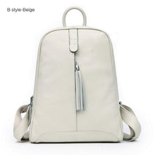Load image into Gallery viewer, Leather Women Backpacks School bag Teenagers shoulders Bag