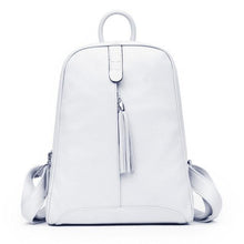 Load image into Gallery viewer, Leather Women Backpacks School bag Teenagers shoulders Bag