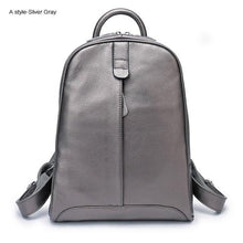 Load image into Gallery viewer, Leather Women Backpacks School bag Teenagers shoulders Bag