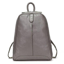 Load image into Gallery viewer, Leather Women Backpack Casual Travel Back Pack Bag Preppy Style Girl's Laptop Schoolbag