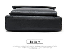 Load image into Gallery viewer, Genuine Leather Men's Flap messenger bag Shoulder bag crossbody bags