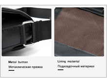 Load image into Gallery viewer, Genuine Leather Men's Flap messenger bag Shoulder bag crossbody bags
