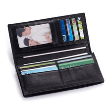 Load image into Gallery viewer, Soft Sheepskin Genuine Leather Handmade Knitting Men Wallets Purse