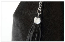 Load image into Gallery viewer, Genuine Leather Tassel Women's Handbag Hobo Crossbody Bag Shoulder Bags Bucket Purse