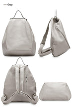 Load image into Gallery viewer, Leather Women Backpack Large Capacity Travel Bag  Girls Fashion Schoolbag