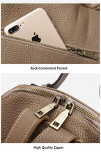 Load image into Gallery viewer, Leather Women Backpack Large Capacity Travel Bag  Girls Fashion Schoolbag