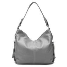 Load image into Gallery viewer, Genuine Leather Tassel Women's Handbag Hobo Crossbody Bag Shoulder Bags Bucket Purse