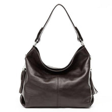 Load image into Gallery viewer, Genuine Leather Tassel Women's Handbag Hobo Crossbody Bag Shoulder Bags Bucket Purse