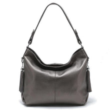 Load image into Gallery viewer, Genuine Leather Tassel Women's Handbag Hobo Crossbody Bag Shoulder Bags Bucket Purse