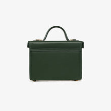 Load image into Gallery viewer, Green Box Leather Handbag Shoulder Bag
