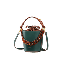 Load image into Gallery viewer, Leather Bucket Bag Crossbody Bag
