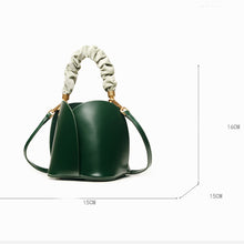 Load image into Gallery viewer, Lotus Leather Bucket Bag
