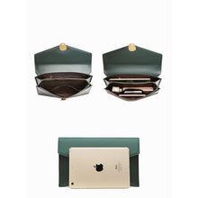 Load image into Gallery viewer, Green Leather Shoulder Bag
