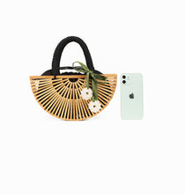 Load image into Gallery viewer, Modern Bamboo Handbag
