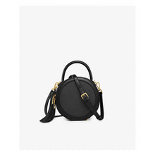 Load image into Gallery viewer, Round Leather Satchel Crossbody Bag
