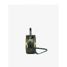 Load image into Gallery viewer, Round Leather Satchel Crossbody Bag
