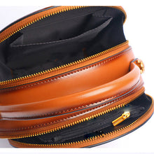 Load image into Gallery viewer, Bee Round Shaped Leather Shoulder Bag
