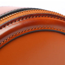 Load image into Gallery viewer, Bee Round Shaped Leather Shoulder Bag
