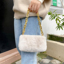 Load image into Gallery viewer, 2021 Winter Plush Shoulder Bag Fashion Chain Handbags
