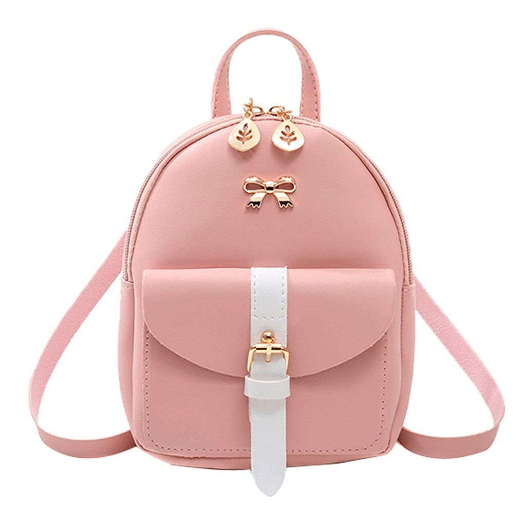 Petite Vegan Leather Backpack