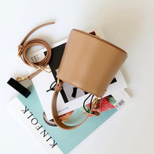 Load image into Gallery viewer, Luxury Leather Mini Bucket Bag
