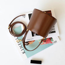 Load image into Gallery viewer, Luxury Leather Mini Bucket Bag
