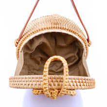 Load image into Gallery viewer, Round Rattan Straw Bag
