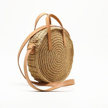 Load image into Gallery viewer, Round Rattan Woven Summer Bag
