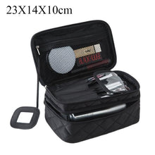 Load image into Gallery viewer, Large Cosmetic Bag Women Waterproof Double Layer Travel Organizer Makeup Bag Toiletry Pouch
