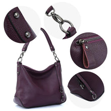 Load image into Gallery viewer, Genuine Leather Bags Women Casual Hobo Handbag Shoulder Crossbody Bag
