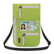 Load image into Gallery viewer, New Travel Passport Wallet Multi-functional Document Bag Waterproof Passport Clip RFID Document Bag
