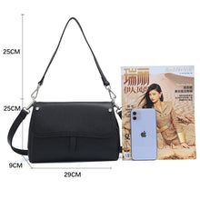 Load image into Gallery viewer, Genuine Leather Fashion Shoulder Bag Women Flap Messenger Crossbody Handbag
