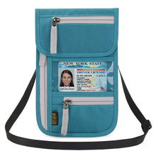 Load image into Gallery viewer, New Travel Passport Wallet Multi-functional Document Bag Waterproof Passport Clip RFID Document Bag
