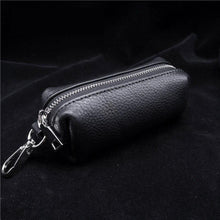 Load image into Gallery viewer, Genuine Leather Car Key Holder Keychain Housekeeper Bag Zipper Organizer Case EDC Pouch Key Wallet
