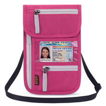 Load image into Gallery viewer, New Travel Passport Wallet Multi-functional Document Bag Waterproof Passport Clip RFID Document Bag
